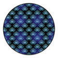 Lotus Eye of Providence Pattern Print Round Floor Mat