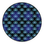 Lotus Eye of Providence Pattern Print Round Floor Mat