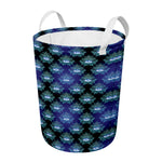 Lotus Eye of Providence Pattern Print Round Laundry Basket