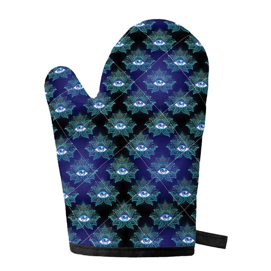 Lotus Eye of Providence Pattern Print Single Oven Mitt