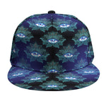 Lotus Eye of Providence Pattern Print Snapback Cap