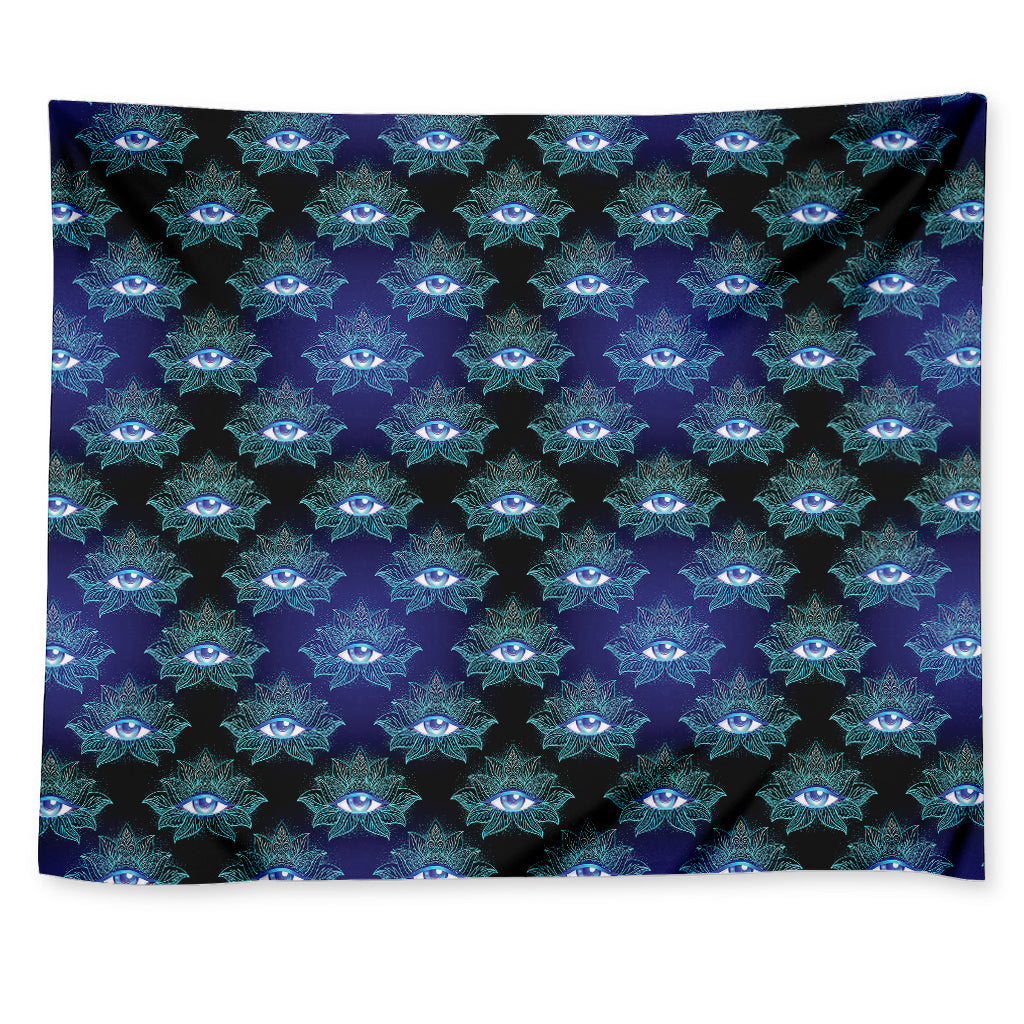 Lotus Eye of Providence Pattern Print Tapestry