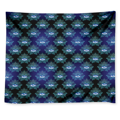 Lotus Eye of Providence Pattern Print Tapestry