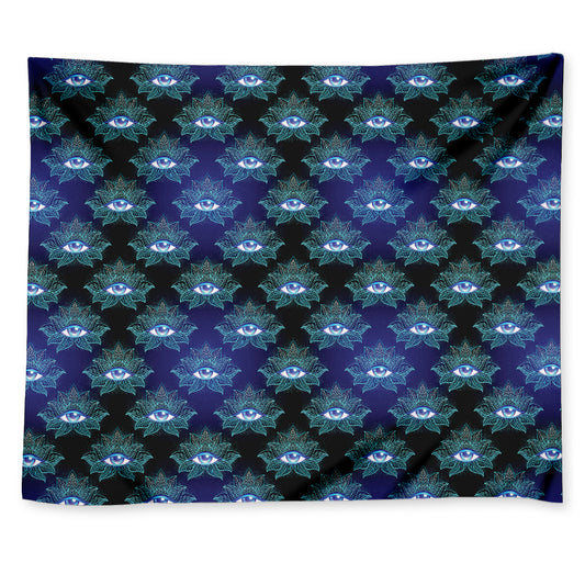 Lotus Eye of Providence Pattern Print Tapestry