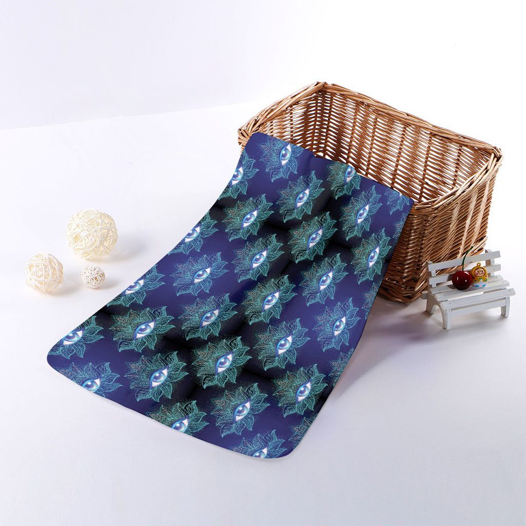 Lotus Eye of Providence Pattern Print Towel