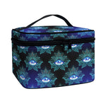 Lotus Eye of Providence Pattern Print Travel Makeup Bag