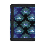 Lotus Eye of Providence Pattern Print Trifold Wallet