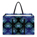 Lotus Eye of Providence Pattern Print Utility Tote Bag