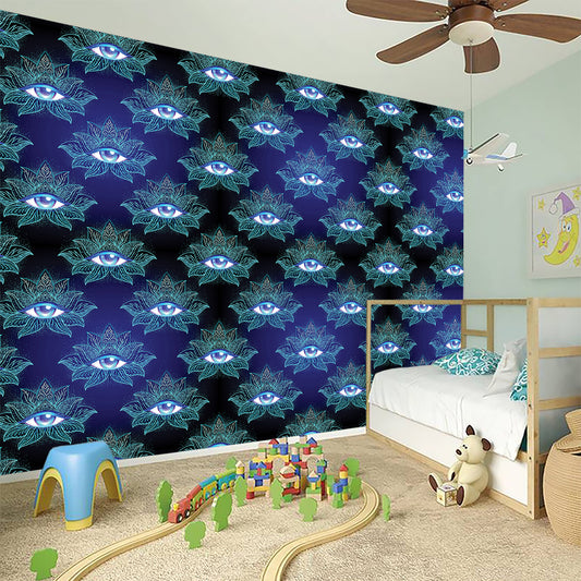 Lotus Eye of Providence Pattern Print Wall Sticker