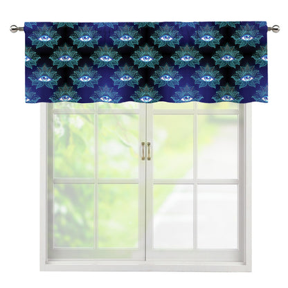Lotus Eye of Providence Pattern Print Window Valance