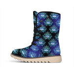 Lotus Eye of Providence Pattern Print Winter Boots