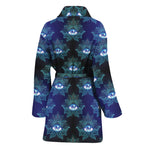 Lotus Eye of Providence Pattern Print Women's Bathrobe