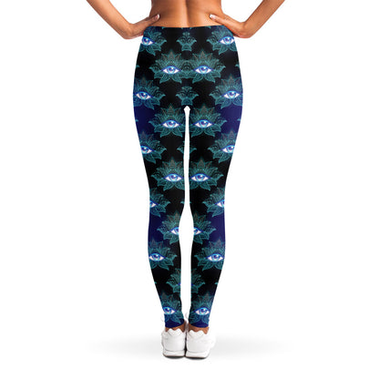 Lotus Eye of Providence Pattern Print Women's Leggings