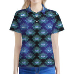 Lotus Eye of Providence Pattern Print Women's Polo Shirt