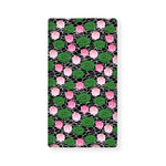 Lotus Flower And Leaf Pattern Print Baby Crib Sheet