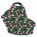 Lotus Flower And Leaf Pattern Print Baby Seat Cover