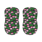 Lotus Flower And Leaf Pattern Print Bar Stool Covers