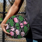 Lotus Flower And Leaf Pattern Print Basketball
