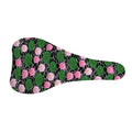 Lotus Flower And Leaf Pattern Print Bicycle Seat Cover