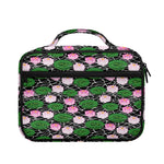 Lotus Flower And Leaf Pattern Print Briefcase Bible Bag