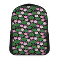 Lotus Flower And Leaf Pattern Print Casual Backpack