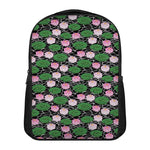 Lotus Flower And Leaf Pattern Print Casual Backpack