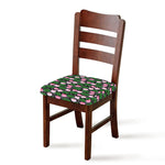 Lotus Flower And Leaf Pattern Print Chair Cushion Cover