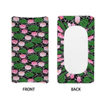Lotus Flower And Leaf Pattern Print Changing Pad Cover
