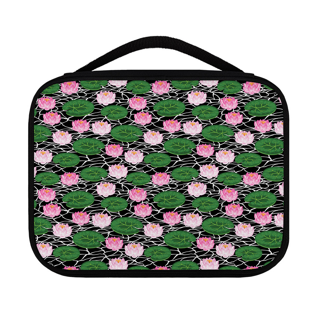 Lotus Flower And Leaf Pattern Print Classic Bible Case
