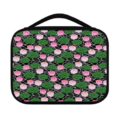 Lotus Flower And Leaf Pattern Print Classic Bible Case