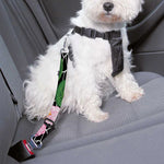 Lotus Flower And Leaf Pattern Print Dog Seat Belt