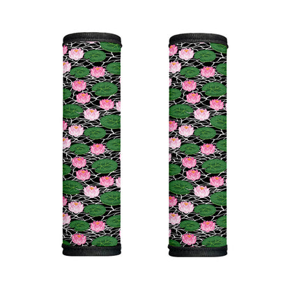 Lotus Flower And Leaf Pattern Print Handle Covers