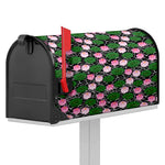 Lotus Flower And Leaf Pattern Print Mailbox Cover