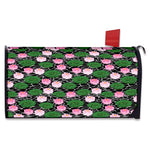 Lotus Flower And Leaf Pattern Print Mailbox Cover