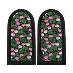 Lotus Flower And Leaf Pattern Print Skillet Handle Cover