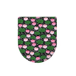 Lotus Flower And Leaf Pattern Print Toilet Lid Cover