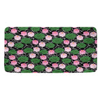 Lotus Flower And Leaf Pattern Print Towel