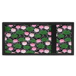 Lotus Flower And Leaf Pattern Print Trifold Wallet