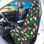 Lotus Flower And Leaf Pattern Print Waterproof Car Seat Cover