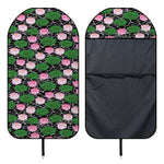 Lotus Flower And Leaf Pattern Print Waterproof Car Seat Cover