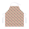 Love Dobermann Pattern Print Adjustable Apron