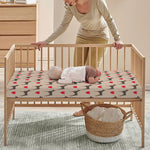Love Dobermann Pattern Print Baby Crib Sheet