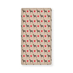 Love Dobermann Pattern Print Baby Crib Sheet