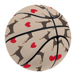 Love Dobermann Pattern Print Basketball