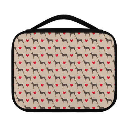Love Dobermann Pattern Print Classic Bible Case
