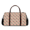 Love Dobermann Pattern Print Duffel Bag