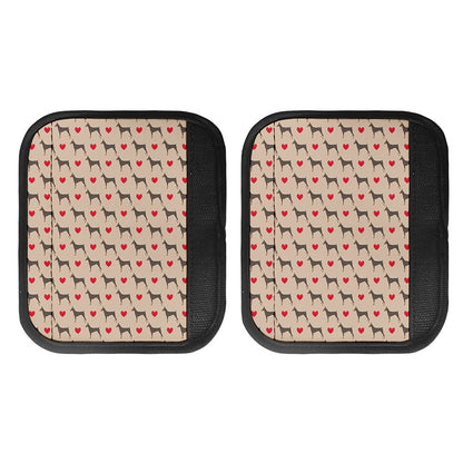 Love Dobermann Pattern Print Handle Covers