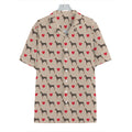 Love Dobermann Pattern Print Hawaiian Shirt
