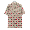 Love Dobermann Pattern Print Hawaiian Shirt