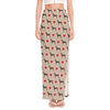 Love Dobermann Pattern Print High Slit Maxi Skirt